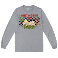 Heather Grey one merry para Long Sleeve Tee - MaliasSmallBusiness