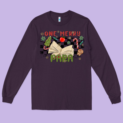 One Merry Para Long Sleeve Tee Designed By Maliassmallbusiness