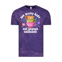Cloud Purple too many kids not enough caffeine Vintage Tee - JahusDesignShop