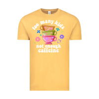 Vintage Mustard too many kids not enough caffeine Vintage Tee - JahusDesignShop