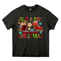 Asphalt just a girl who loves christmas Heavy Core Tee - FaDigitalArtStudio