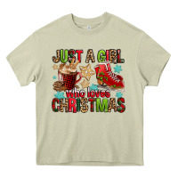Mossy just a girl who loves christmas Heavy Core Tee - FaDigitalArtStudio