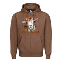 Chestnut Just a Girl Who Loves Goat Zipper Hoodie - Bettercallsaul