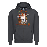 Smoke Just a Girl Who Loves Goat Zipper Hoodie - Bettercallsaul