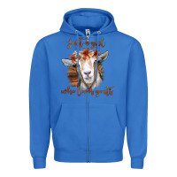True Royal Just a Girl Who Loves Goat Zipper Hoodie - Bettercallsaul