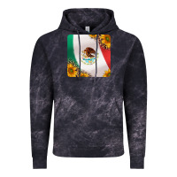 Cloud Black mexican flag sunflowers and leopard coaster Vintage Hoodie - Jasminsmagicworld