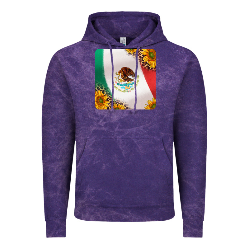 Mexican Flag Sunflowers And Leopard Coaster Vintage Hoodie by Jasminsmagicworld | Teevron