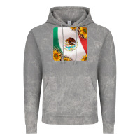 Cloud Rock mexican flag sunflowers and leopard coaster Vintage Hoodie - Jasminsmagicworld