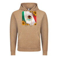 Vintage Coffee mexican flag sunflowers and leopard coaster Vintage Hoodie - Jasminsmagicworld