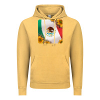 Vintage Mustard mexican flag sunflowers and leopard coaster Vintage Hoodie - Jasminsmagicworld