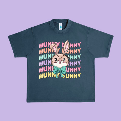 Hunny Bunny Urban Heavy Tee Designed By Maliassmallbusiness