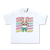 White hunny bunny Urban Heavy Tee - MaliasSmallBusiness