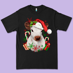 Christmas Heifer Premium Tee Designed By Jahusdesignshop