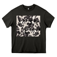 Asphalt black and white cowhide tumbler Heavy Core Tee - BarkalooDesign