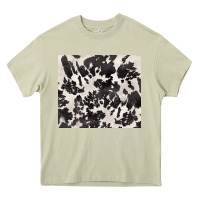 Mossy black and white cowhide tumbler Heavy Core Tee - BarkalooDesign