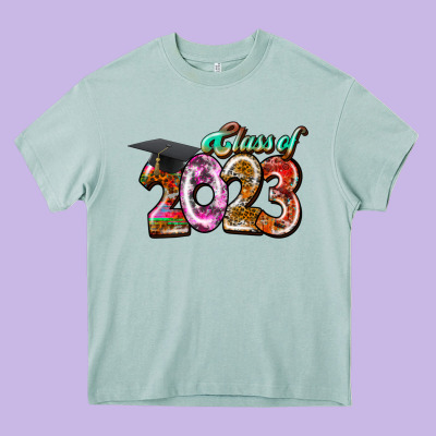 Class Of 2023 Heavy Core Tee Designed By Racoondesign