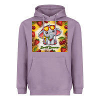 Lavender sweet summer cute elephant Heavyweight Hoodie - TumblerDesignByShophia