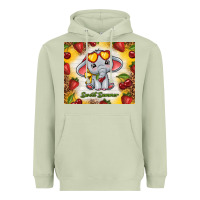 Matcha sweet summer cute elephant Heavyweight Hoodie - TumblerDesignByShophia