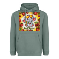Sage sweet summer cute elephant Heavyweight Hoodie - TumblerDesignByShophia