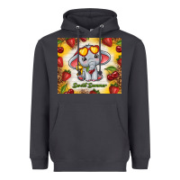 Smoke sweet summer cute elephant Heavyweight Hoodie - TumblerDesignByShophia