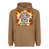 Toasted Coconut sweet summer cute elephant Heavyweight Hoodie - TumblerDesignByShophia
