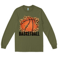 Army Green custom name basketball Long Sleeve Tee - MaliasSmallBusiness