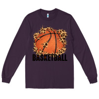 Plum custom name basketball Long Sleeve Tee - MaliasSmallBusiness