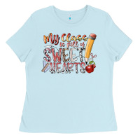 Baby Blue my class is full of sweet hearts Ladies Tee - RacoonDesign