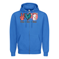 True Royal Peace Love Goats Zipper Hoodie - Bettercallsaul