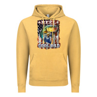 Vintage Mustard Reel Cool Dad Bass Vintage Hoodie - LillyAllenDesigns