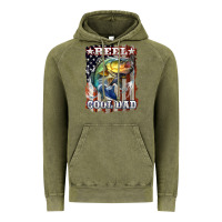 Vintage Olive Reel Cool Dad Bass Vintage Hoodie - LillyAllenDesigns