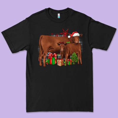 Christmas Gelbvieh Premium Tee Designed By Jahusdesignshop