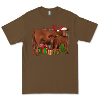 Cacao Christmas Gelbvieh Premium Tee - JahusDesignShop
