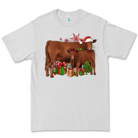 Dove Grey Christmas Gelbvieh Premium Tee - JahusDesignShop