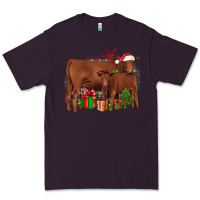 Plum Christmas Gelbvieh Premium Tee - JahusDesignShop