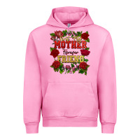 Fuchsia Pink First my mother forever my friend Mother's Day Urban Hoodie - FaDigitalArtStudio