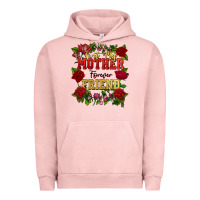 Pigment Salmon First my mother forever my friend Mother's Day Urban Hoodie - FaDigitalArtStudio