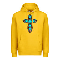 Lemon gemstone leopard cross Premium Hoodie - JahusDesignShop