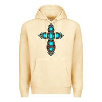 Pina Colada gemstone leopard cross Premium Hoodie - JahusDesignShop