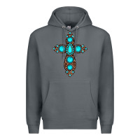 Rock gemstone leopard cross Premium Hoodie - JahusDesignShop