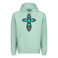 Seafoam gemstone leopard cross Premium Hoodie - JahusDesignShop