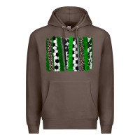 Coffee Soccer brushstroke Premium Hoodie - HowdyJamesFarm