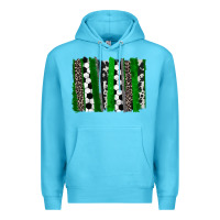 Ocean Blue Soccer brushstroke Premium Hoodie - HowdyJamesFarm