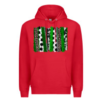 Red Soccer brushstroke Premium Hoodie - HowdyJamesFarm