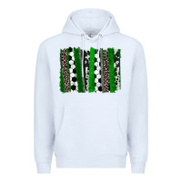 White Soccer brushstroke Premium Hoodie - HowdyJamesFarm