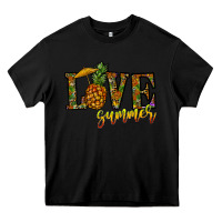 Black love summer pinapple Heavy Core Tee - CowhideDigitalArt