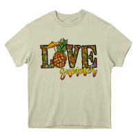 Mossy love summer pinapple Heavy Core Tee - CowhideDigitalArt