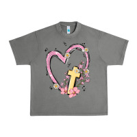 Tornado heart cross Urban Heavy Tee - MaliasSmallBusiness