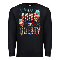 Black Sweet land of liberty 4th of july Premium Sweatshirt - HowdyJamesFarm