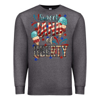 Charcoal Heather Sweet land of liberty 4th of july Premium Sweatshirt - HowdyJamesFarm